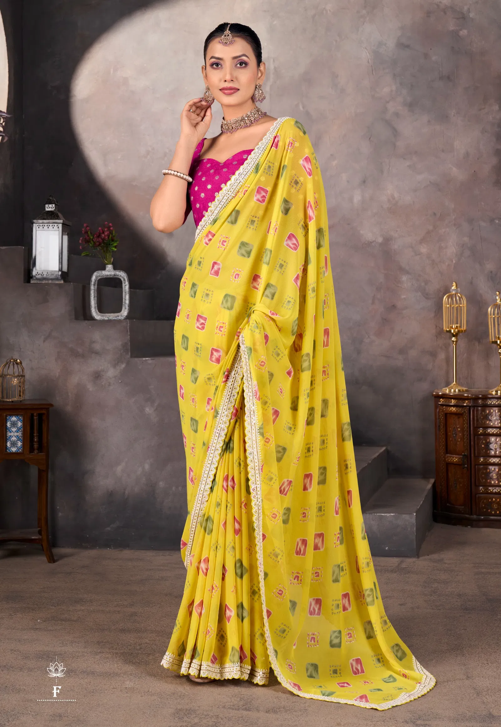 Sundri By Stavan Soft Georgette Embroidery Border Saree Online Wholesale